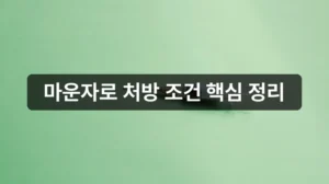 병점 마운자로 처방병원 처방 조건 안내