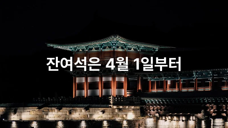 덕수궁 밤의 석조전 잔여석 예매 안내