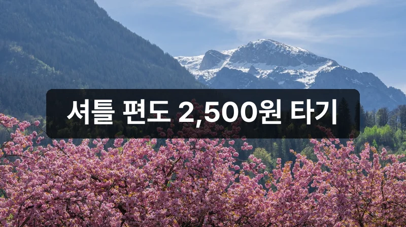 황매산 셔틀버스 주차 안내 이미지