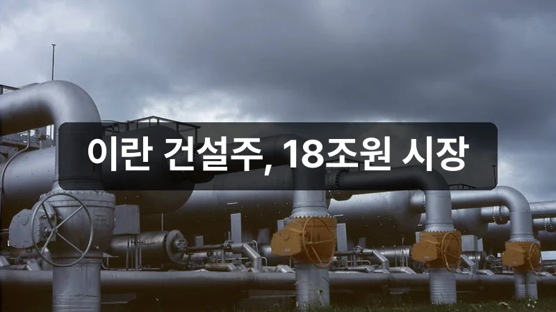 이란 건설 관련주 5대 수혜주 안내 이미지