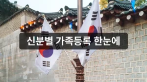 밀리패스 가족등록 신분별 안내