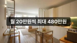 청년월세 지원사업 신청 금액 안내