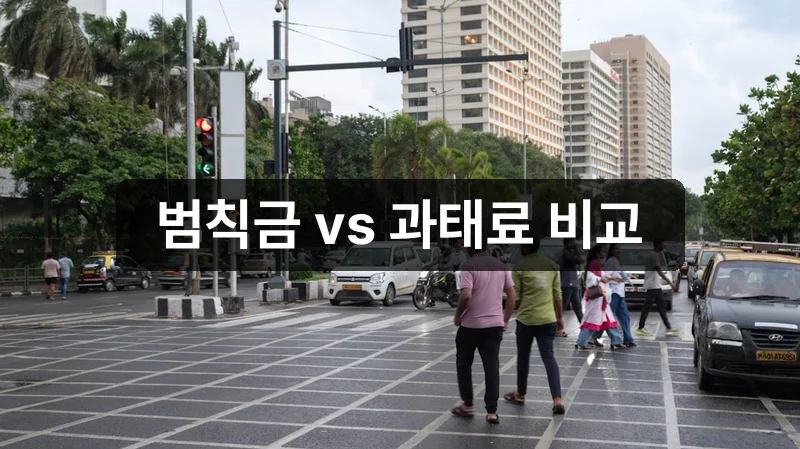 우회전 범칙금 과태료 비교