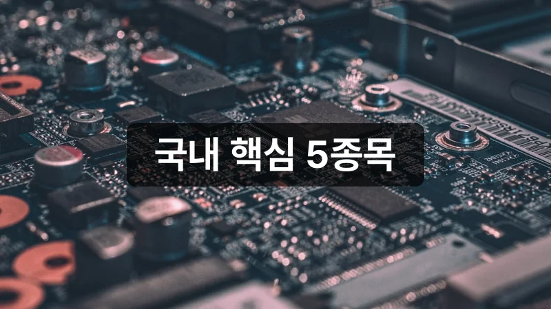 실리콘 포토닉스 국내 핵심 5종목 분석